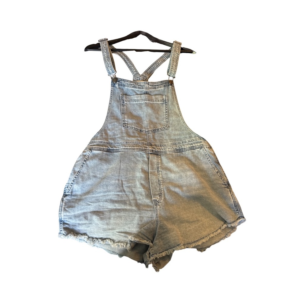 Aerie Blue Denim Women Jeans Overalls - Picture 6 of 7